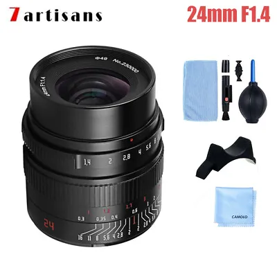 7artisans 24mm F1.4 Manual Foucs Lens For Sony E /Fuji X /Nikon Z /M43/Canon • £115.19