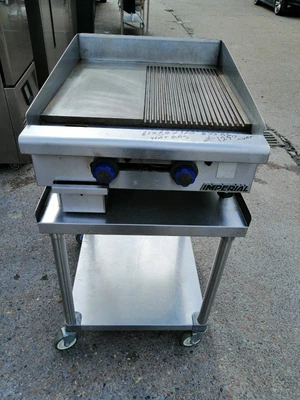 £1500 • Buy 2 Burner Half Grill And Half Griddle Nat Gas Commercial 61 Cm IMPERIAL # JS 142