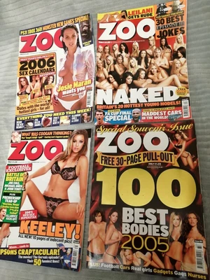 £20 • Buy Zoo Magazine - 4 Magazines Featuring Keeley Hazell And More - Great Condition