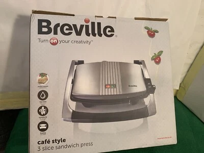 £23 • Buy Breville Cafe Style 3 Slice Sandwich Press