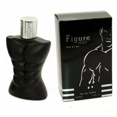 FIGURE OUT Black Men's Perfume EDT Spray Mens Fragrance Aftershave For Him 100ml • £9