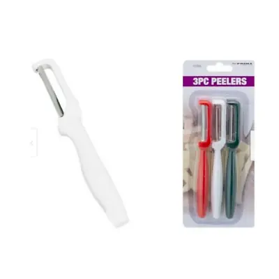 3pc Set Potato Carrot Vegetable Hand Peeler Red White Green Prima • £3.29