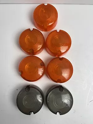 Harley-Davidson Lot Of 7 OEM Turn Signal Lens Amber Gray HD-1 SAE DP-85 DOT PM • $29.99