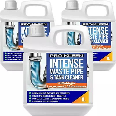 ProKleen Intense Waste Pipe And Tank Cleaner 3L Odour Remover Caravans Motorhome • £19.95