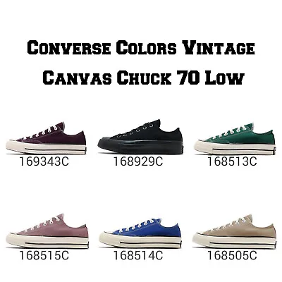 Converse Colors Vintage Canvas Chuck 1970 Unisex Low Top Shoes Sneakers Pick 1 • $154