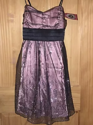 £4.34 • Buy NWT Trixxi Teen Girl Young Women Size 1 Prom Party Dress Glitter Layered Empire