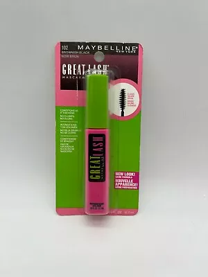 Maybelline Great Lash Washable Mascara 102 BROWNISH BLACK  0.43 Fl Oz • $8.88