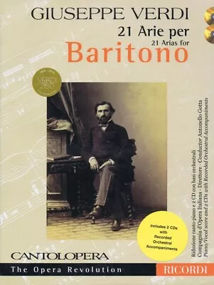 Verdi: 21 Arias For Baritone Cantolopera Collection Vocal Collection 050499559 • $25.95