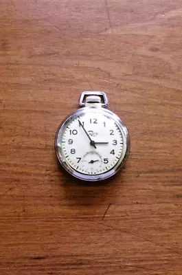 Vintage Made In The USA ~ Rex Mechanical Wind Up Pocket Watch ~ (Working) • $25