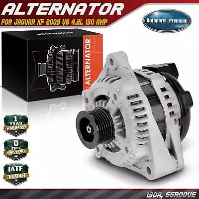 Alternator For Jaguar XF	2009 V8 4.2L 130 Amp 12 Volt Clockwise 6-Groove Pulley • $136.99