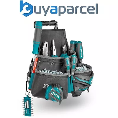 Makita E-05147 3 Pocket Screw Nails Fixings Tool Belt Holder Pouch Strap System • £40.16
