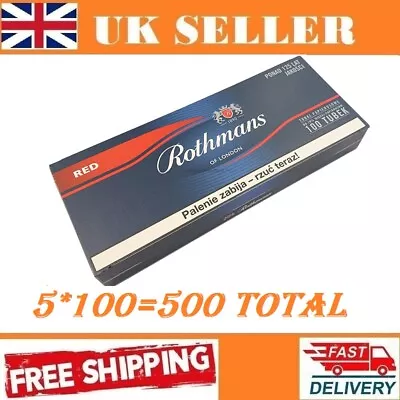 £10.99 • Buy 5*100=500 Rothmans RED  KS EMPTY CIGARETTE FILTER TUBES  LongFilter 24mm