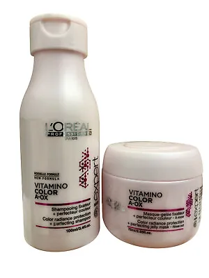 L'Oreal Vitamino Color A-OX Shampoo 3.4 OZ & Hair Masque 2.56 OZ Set • $7.72