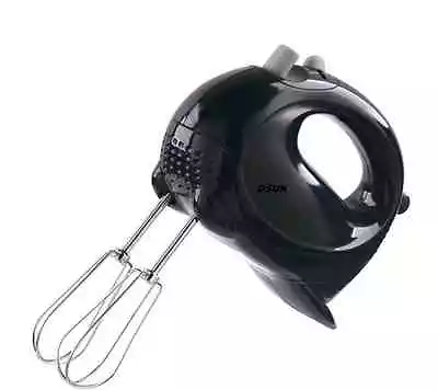 £29.99 • Buy New Black Sabichi Electric Hand Mixer Food 5 Speed Whisk Chrome Beaters Blender 