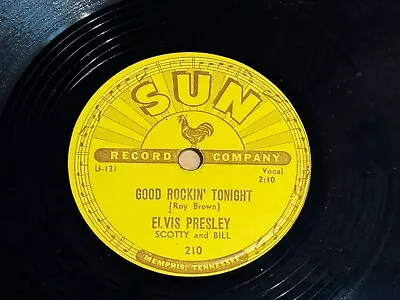 Stunning ELVIS PRESLEY SUN-210 Good Rockin' Tonight / I Don't Care NM/NM- • $1100