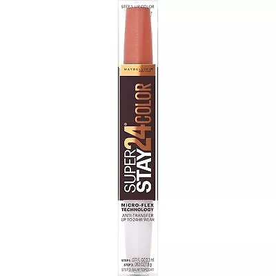 Maybelline SuperStay 24 2-Step Lip Color 340 Mocha Moves NEW 24H Wear Scented • $3.89