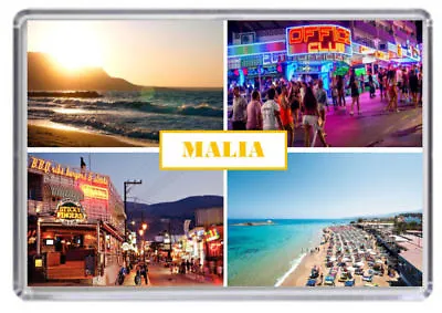 £2.45 • Buy Malia Crete Greece Fridge Magnet 01