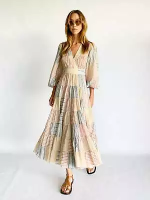 Zimmermann Andie Striped Cotton Midi Wrap Dress • $440.70