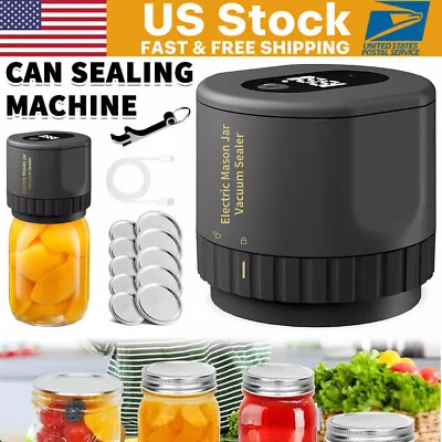 Electric Mason Jar Vacuum Sealer W/10cover For Wide MouthRegular Mouth Mason Jar • $16.98