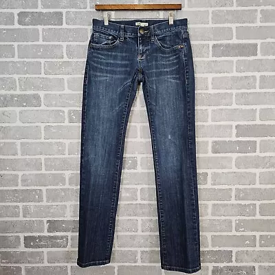 Cabi Jeans Womens 2 Blue Dark Wash Brando Boyfriend Mild Distressed  • $37.89