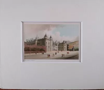 Chromolithograph - C1890 - Holyrood Palace - Edinburgh • £2.85