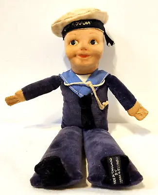 Vintage Sailor Sovenier Toy Doll England By Norah Wellings QSS Arkadia 8  Tall • $19.99
