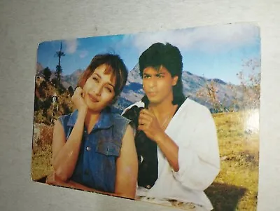 Bollywood Actors: Shahrukh Khan Madhuri Dixit  Postcard - Rare Post Cards India • $5