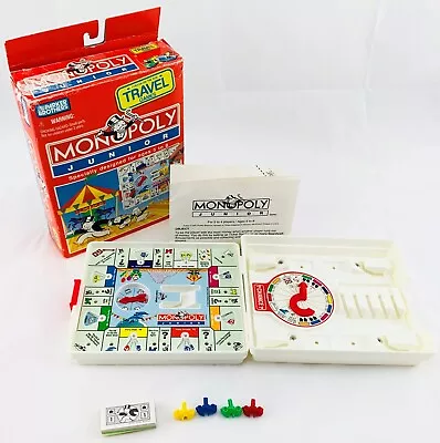 1994 Monopoly Junior Travel Game By Parker Brothers Complete Good Cond FREE SHIP • $19.99