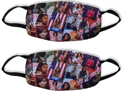 2-Pack -  Michelle Obama  The Fashion World  Print Face Mask • $14.89