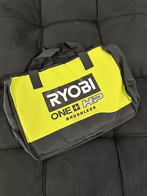 Ryobi Large Zippered TOOL BAG Tote  ONE+ HP Brushless  Green Black 17x8x10 • $12.97