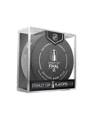 $18.99 • Buy 2023 Stanley Cup Final Game Puck W/Cube Vegas Golden Knights V Florida Panthers