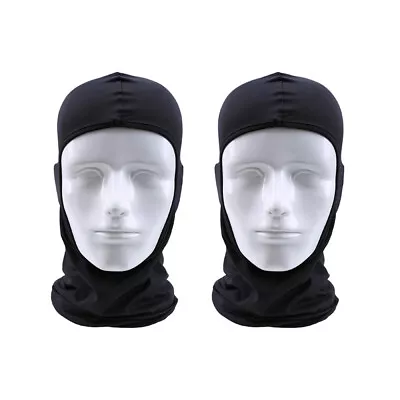 2x Motorcycle Balaclava Full Face Mask Racing Neck Cover Protector Micro Fiber • $8.61