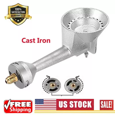 Round Burner Head Cast-Iron High Pressure Propane With Orifice Brass Fitting • $22.89