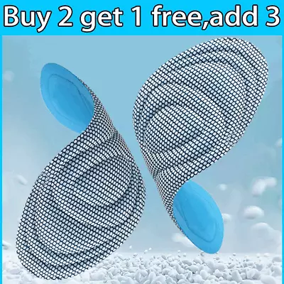 5D Memory Foam Orthopaedic Massage Insoles For Shoes Women Men Sports Soft • £2.61