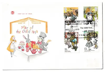 11/7/1979 UK GB FDC - Year Of The Child - Mad Hatter's Tea Party - London WC Spe • £7.99