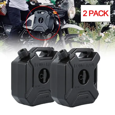 2PACK 5L Fuel Tank Oil Gas Can Container For Motorcycles ATV UTV Gokarts Cars • $59.89