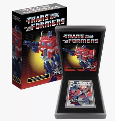 NZ Mint TRANSFORMERS 40 Years 5oz Silver Poster Coin ONLY 200 Mintage Ship April • $639