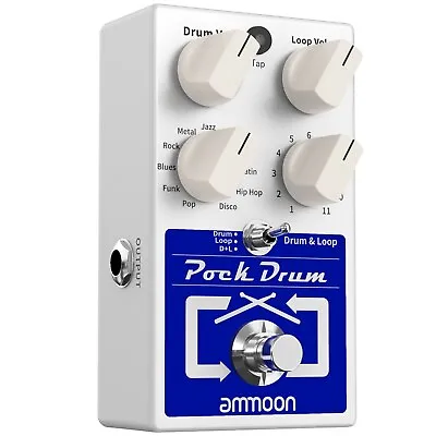 Drum & Loop Effect Pedal 11 Drum Styles 11 Rhythm Types Tap Tempo Function N0Z4 • $60.90