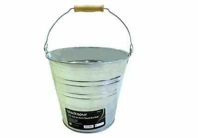 Galvanised Bucket 12 L Heavy Duty Metal Pail Water Feed Coal Fire Ash Bin PRIMA • £8.95