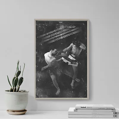 Muay Thai Motivational Poster 07  If You're Not Sweating...  Photo Print Art • £79.50