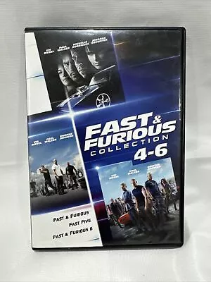 Fast & Furious Collection: 4-6 [DVD] Widescreen- Good- 🔥 Buy 3 Get 2 Free 🔥 • $5.25