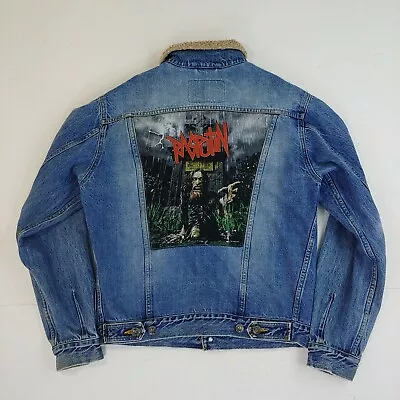 Mishka Rasputin Denim Jacket MNWKA Medium Rare Streetwear NYC Zombie Coat • $125.38