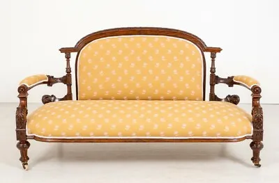 Victorian Settee Couch Walnut Antique 1860 • $2800