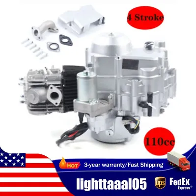 110cc 4 Stroke Electric Start Auto Engine Motor For Atv Go Kart 308-999003 • $189.05