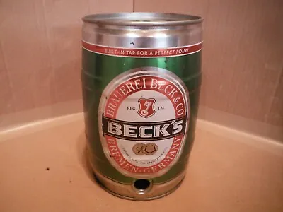 Beck's 5 Liter Mini Beer Keg~germany #203 • $30