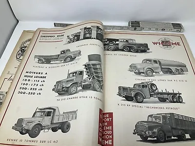 Le Salon De L’automobile Vintage French Magazine Cars Trucks Ads 1954 • $18