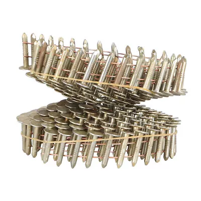 7200 Pack 7/8  × 0.12  × 3/8  15 Degree Galvanized Coil Roofing Nails • $58.25