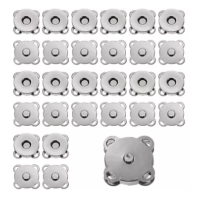 15 Sets Magnetic Snap 18mm Metal Fasteners For Clothing Purse Gunmetal • $12.56