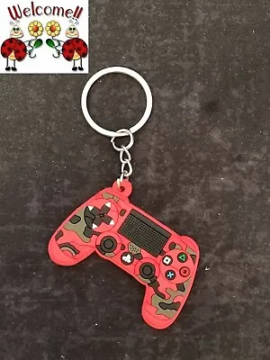 $4.50 • Buy Playstation Ps4 Controller (red Camo) Pvc Keyring  221w 