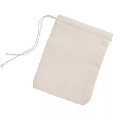 5  X 7  Cotton Muslin Drawstring Bags - 25 Pack • $14.99